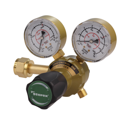 Mittelschwerer UNICONTROL 500-Regler für Sauerstoff, Acetylen und Argon