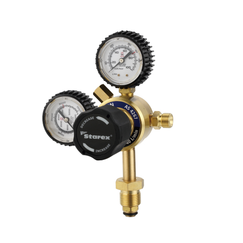 Einstufiger Durchflussmesserregler Argon