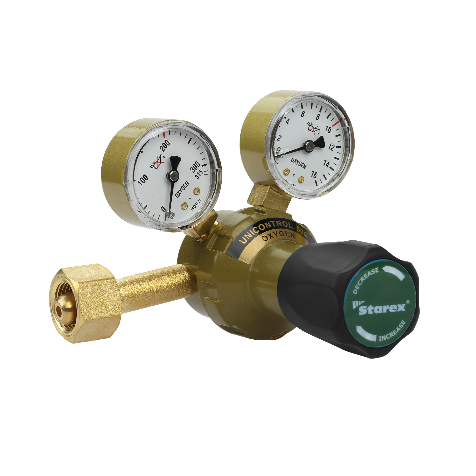 Mittelschwerer UNICONTROL 500-Regler für Sauerstoff, Acetylen und Argon