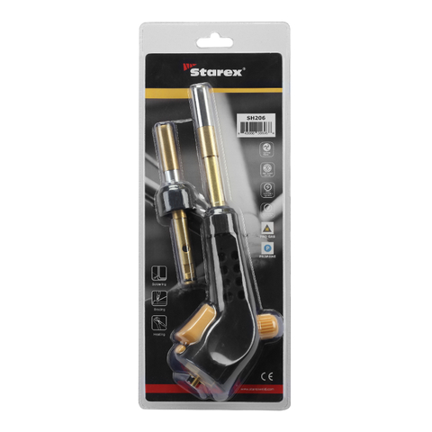 Handbrenner mit automatischer Zündung für Propan/Mapp-Gas SH206