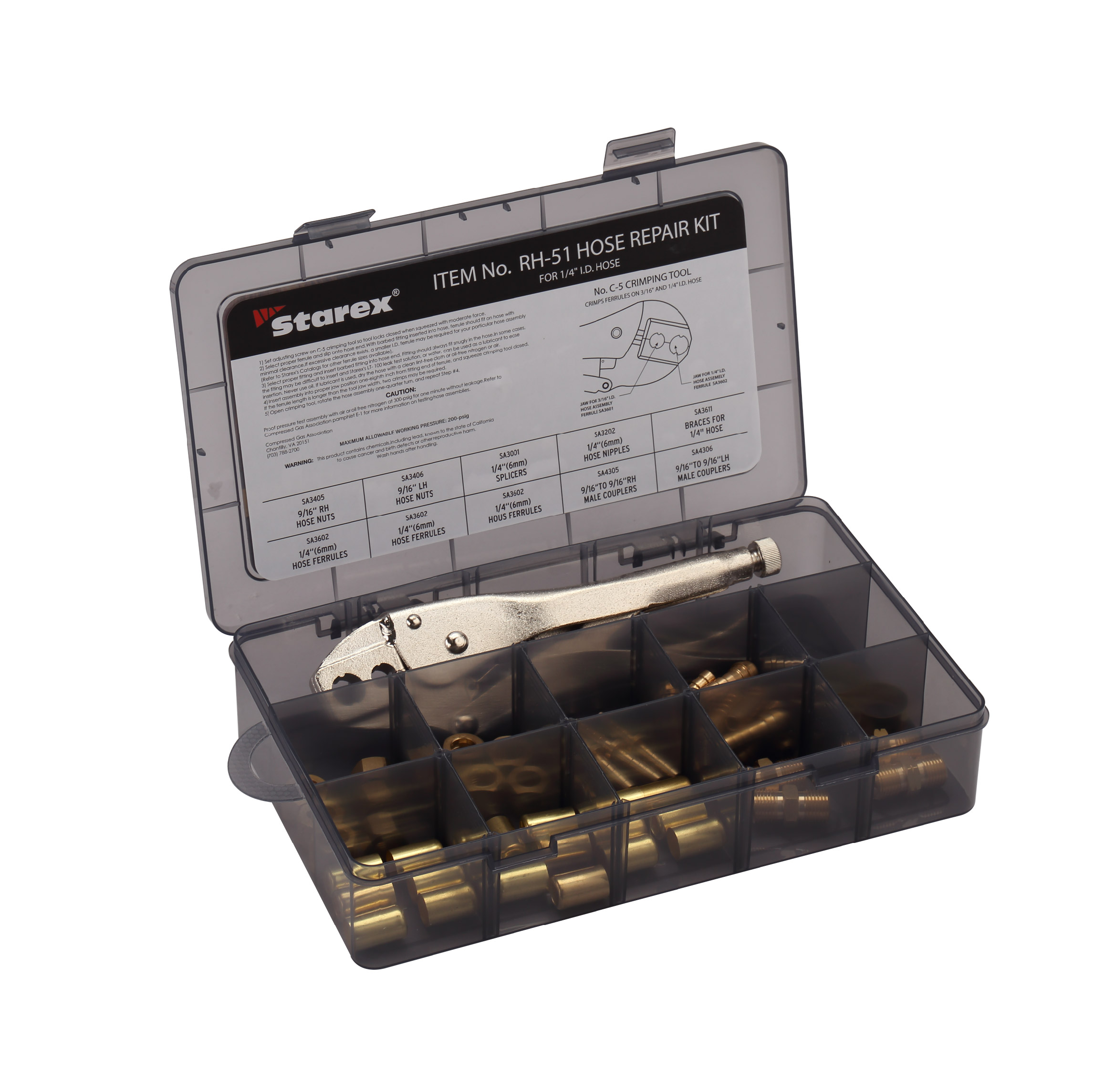 1/4' Schlauchreparatur- und Montagesatz