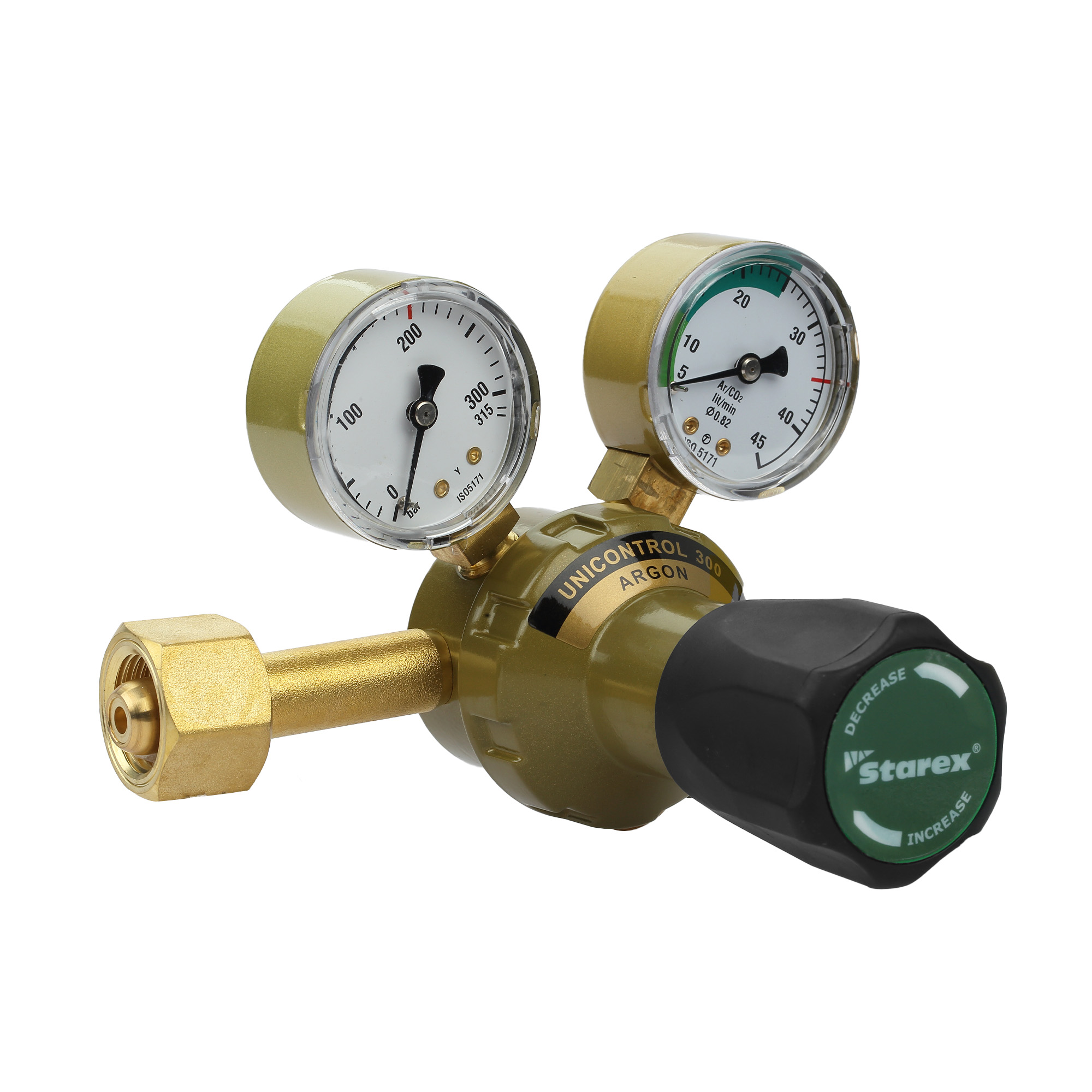 Mittelschwerer UNICONTROL 500-Regler für Sauerstoff, Acetylen und Argon